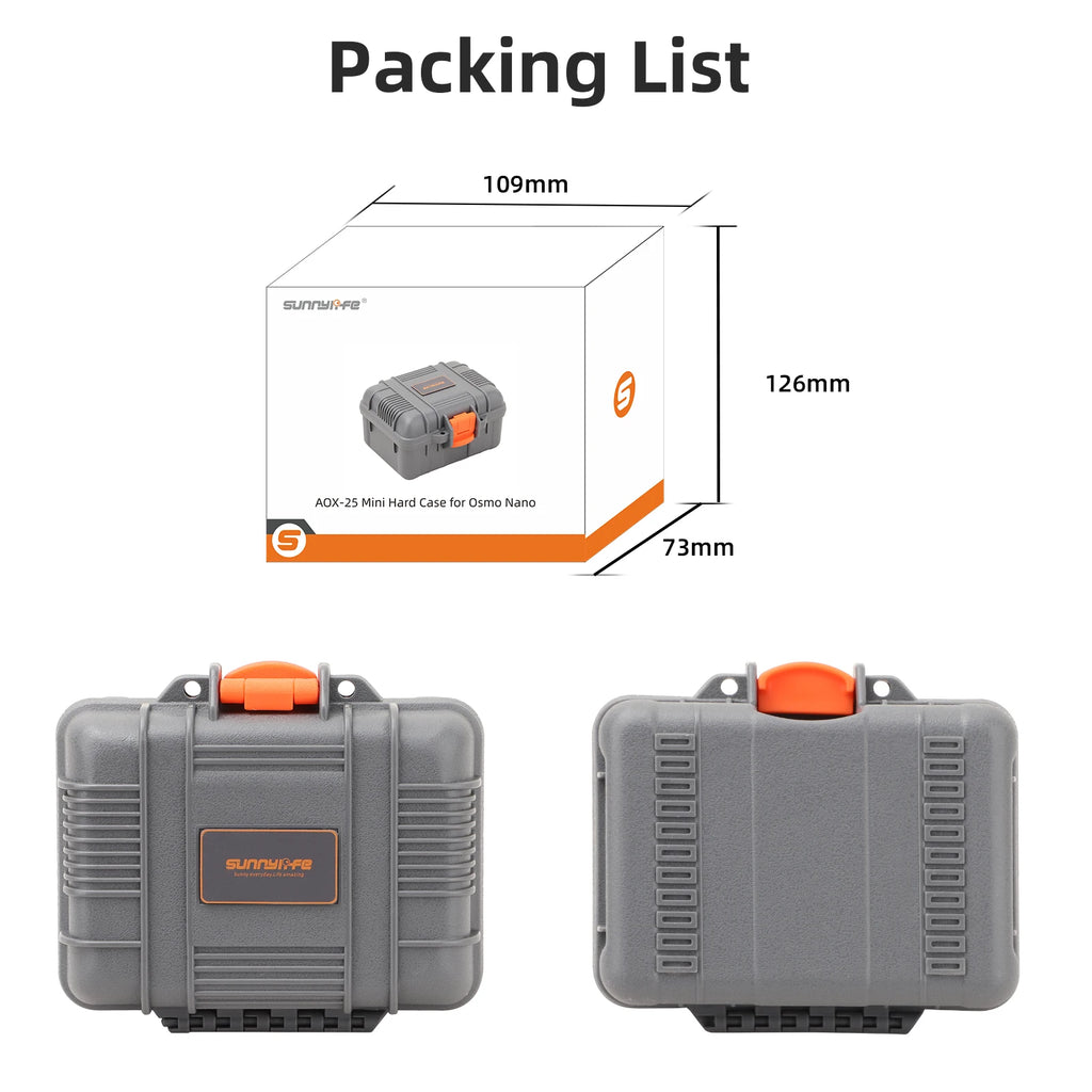 Shockproof Carry Case for DJI Osmo Nano | Mini Storage Box Camera Carry Case Axl
