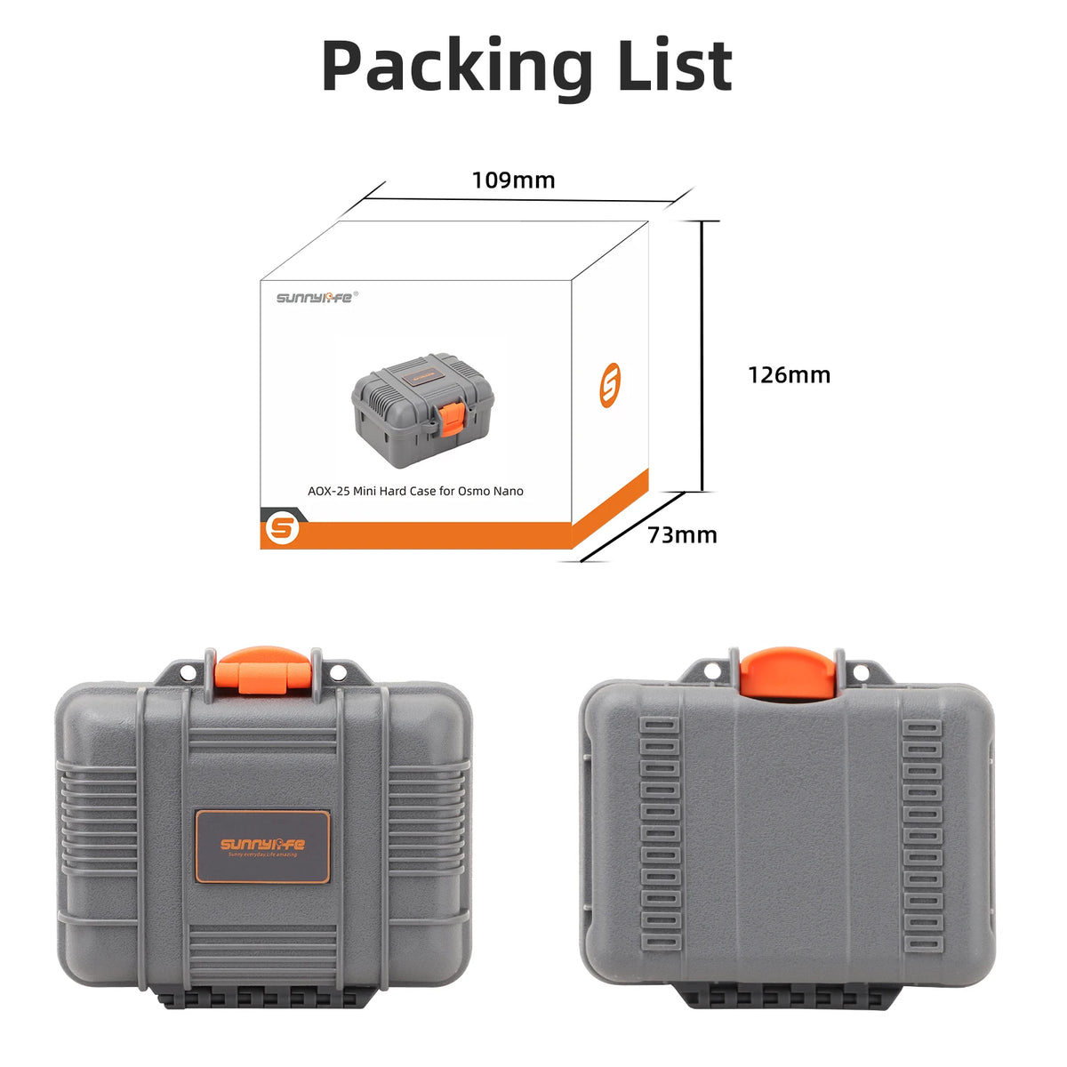 Shockproof Carry Case for DJI Osmo Nano | Mini Storage Box Camera Carry Case Axl
