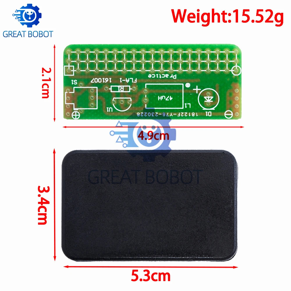 Simple Flashlight DIY Kit Module 1.5V – 55x35x11.5mm DIY Electronics Kit Axl
