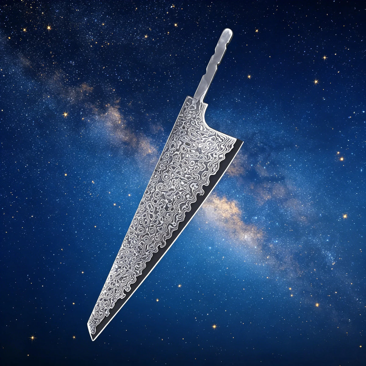 67-Layer Damascus Steel Knife Blank – VG10 Core Chef Blade Knife Blade Blank Axl Kitchen Blade