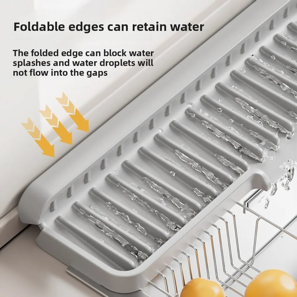 Silicone Sink Drain Pad – Anti-Slip Splash-Proof Counter Mat Sink Drain Mat Axl