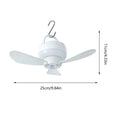 Rechargeable Ceiling Fan with LED & Remote – 3 Speeds Rechargeable Ceiling Fan Axl 01