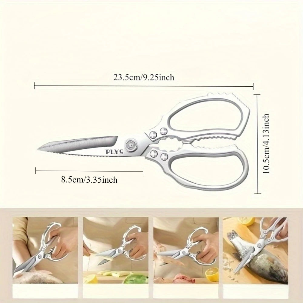 Heavy-Duty Stainless Steel Cooking Shears | Multi-Purpose Kitchen Scissors Kitchen Shears Axl