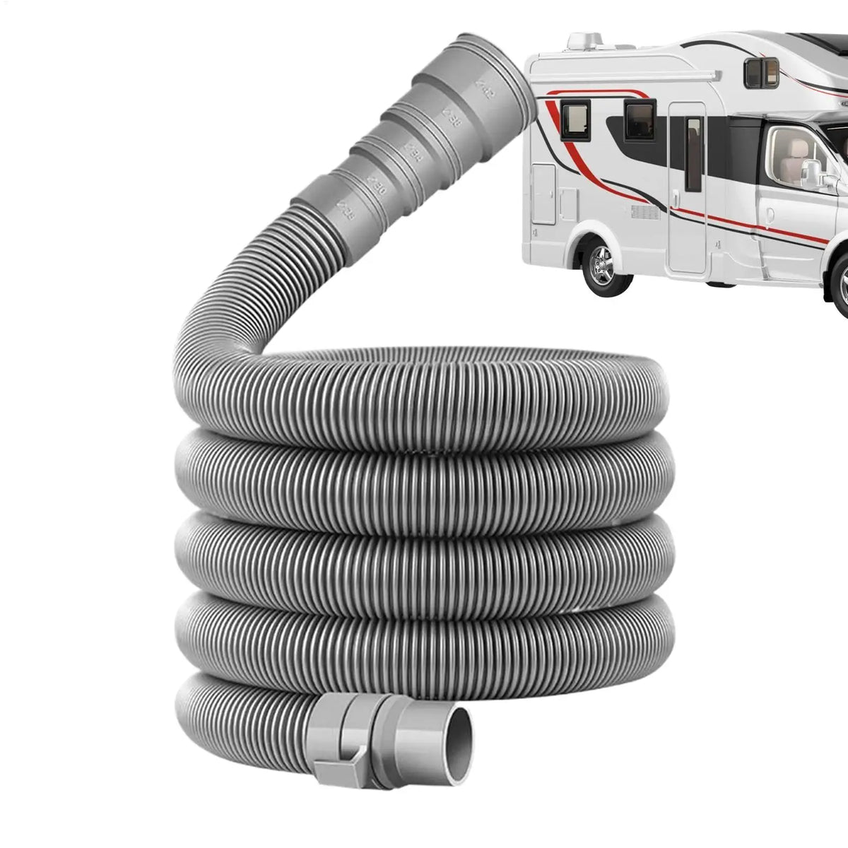 RV Sewer Hose Kit – Flexible Sewage Drain Hose 2/4/6/10m RV Sewer Hose Kit Axl