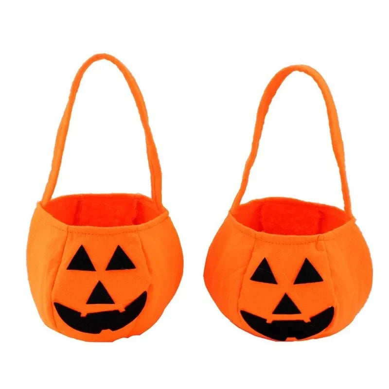 Halloween Pumpkin Candy Bag – Kids Trick-or-Treat Tote Halloween Candy Bag Axl