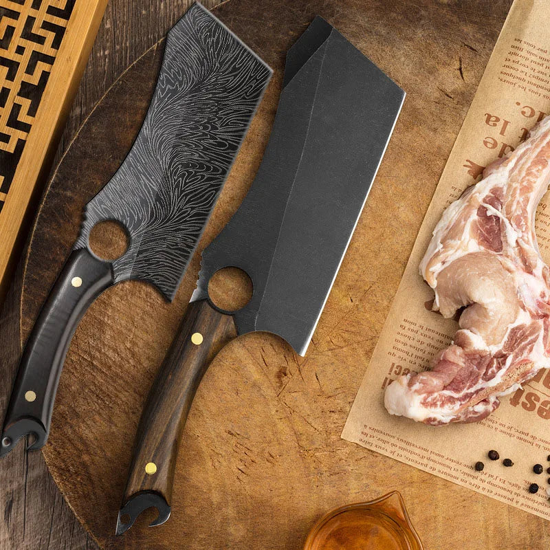 Japanese High Carbon Steel Kitchen Cleaver & Boning Knife Kitchen Cleaver Knife Axl