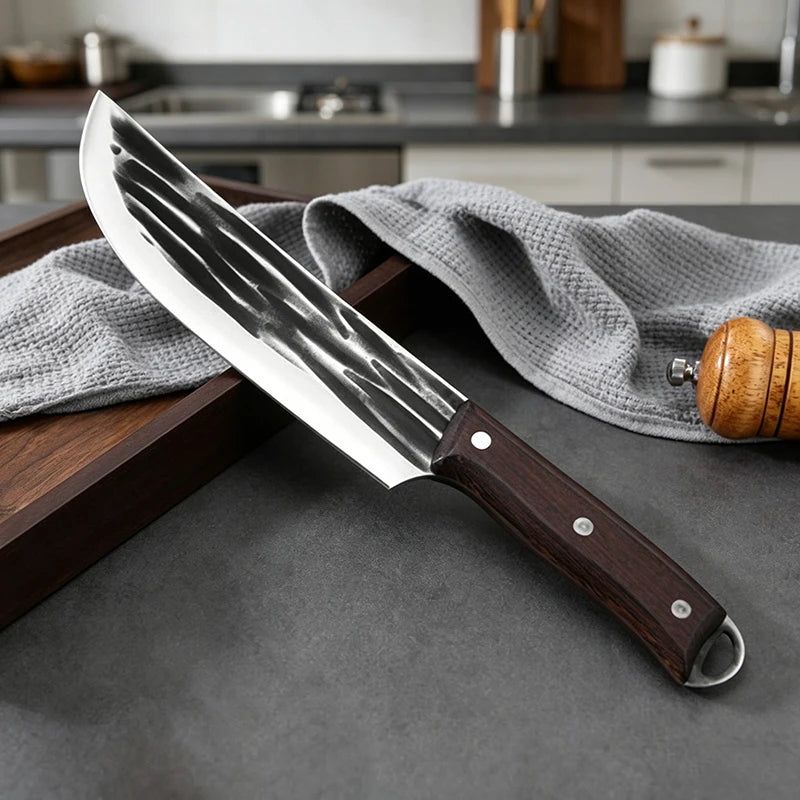 Forged Full Tang Meat Cleaver – Stainless Steel Chef Knife Kitchen Cleaver Knife Axl