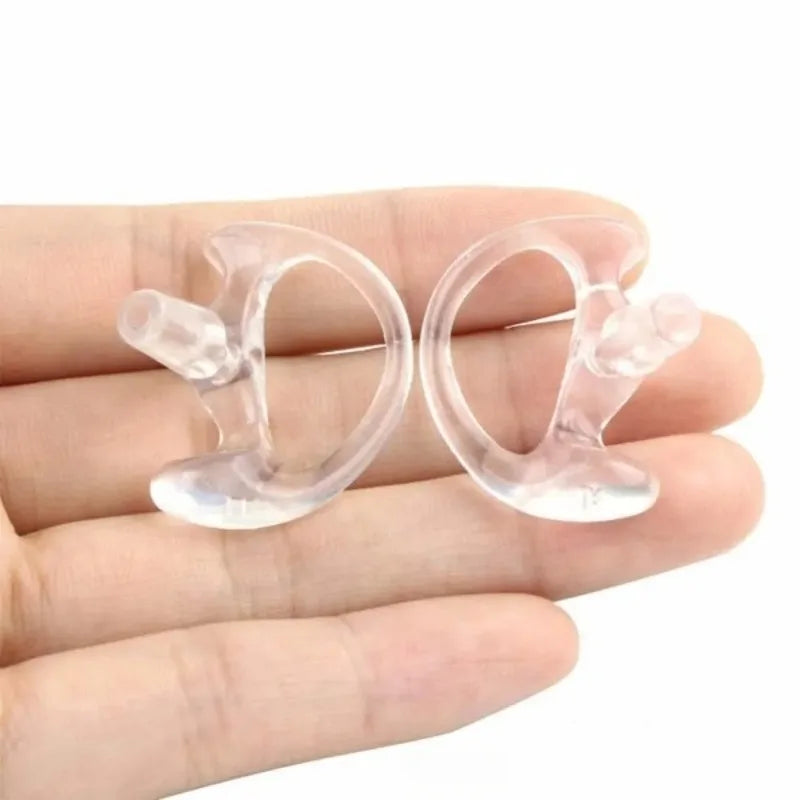 Soft Silicone Earmold Kit – 2-Way Radio Acoustic Coil Tube Earpiece Accessory Kit Axl