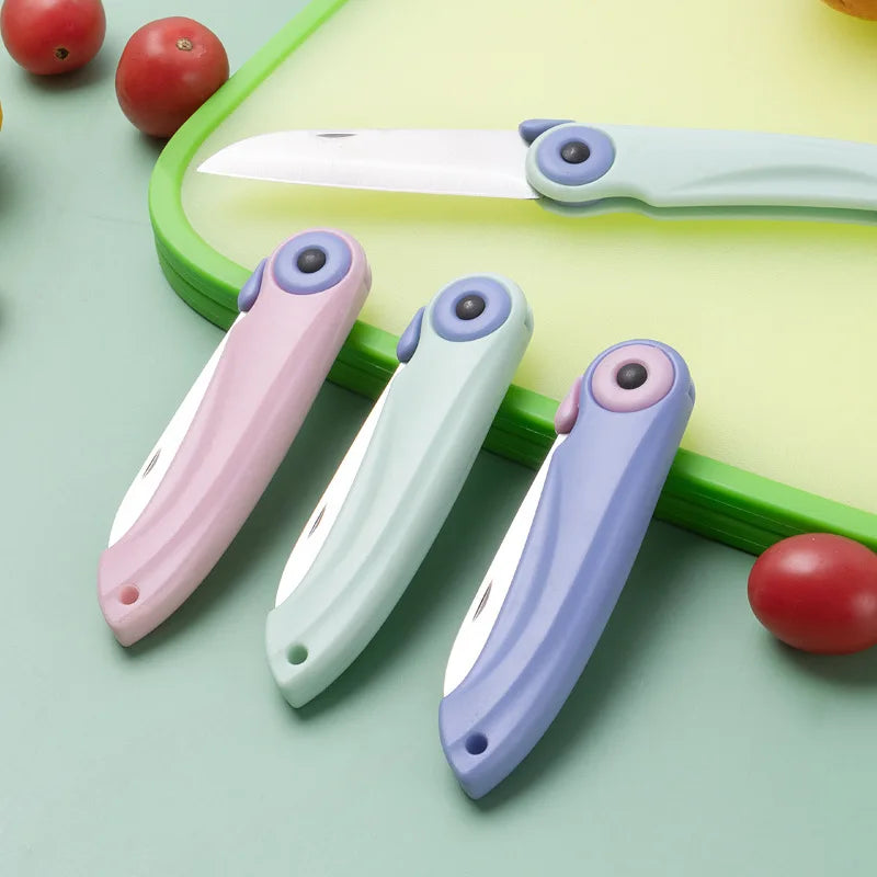 Folding Stainless Steel Fruit Knife – Mini Portable Paring Knife Folding Paring Knife Axl