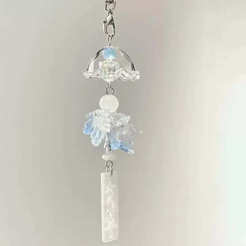 Resin Jasmine Wind Chime Pendant – Chinese Style Bag Charm Resin Bag Charm Axl A5