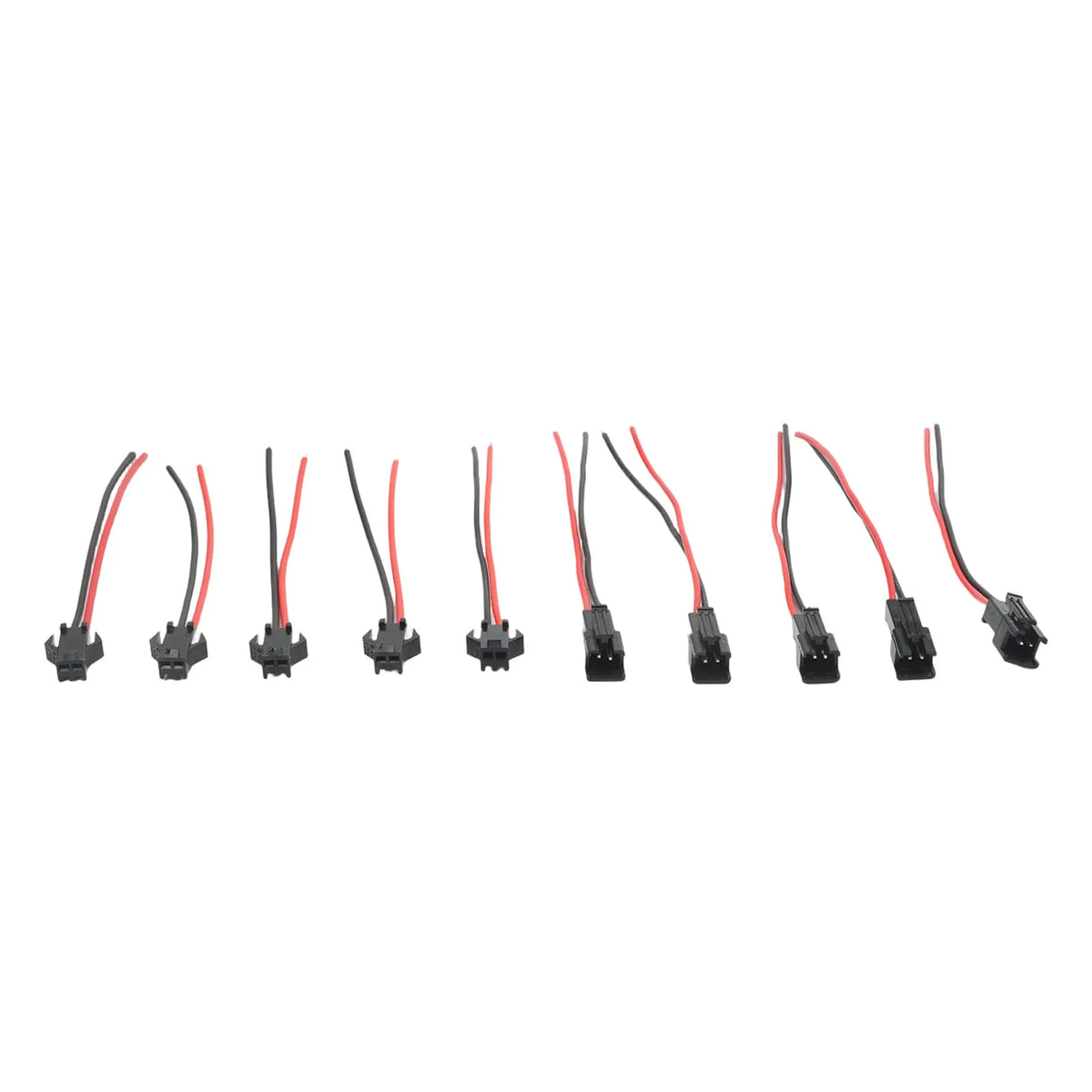 JST SM 2/3/5 Pin Male Female Wire Connector – 5 Pairs for LED Wire Connector Set Axl