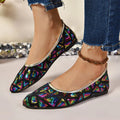Women's Mesh Ballet Flats – Mary Jane Slip-On Loafers Ballet Flat Loafers Axl 43 MULTI