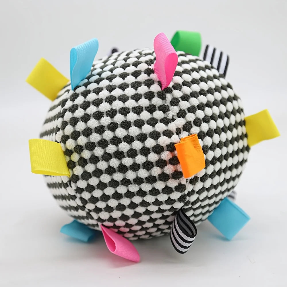 Interactive Dog Training Ball with Bell – Fetch Toy for Dogs Dog Fetch Toy Axl Black-White-1pc