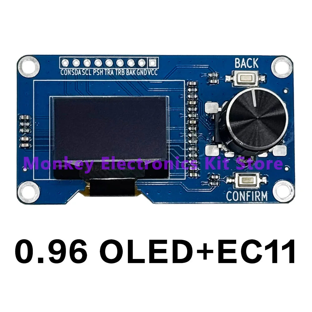 TFT OLED LCD Module 0.96"–2.4" IIC Interface & Rotary Encoder LCD Display Module Axl 0.96 have EC11