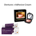 Full Set Silicone Dentures + Propolis Adhesive Cream | Natural Fit Denture Set Axl 1 Set