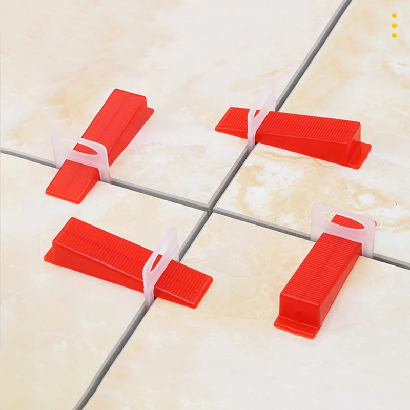 100pc Tile Leveling System – Clips, Wedges & Pliers 1–3mm Tile Leveling Kit Axl