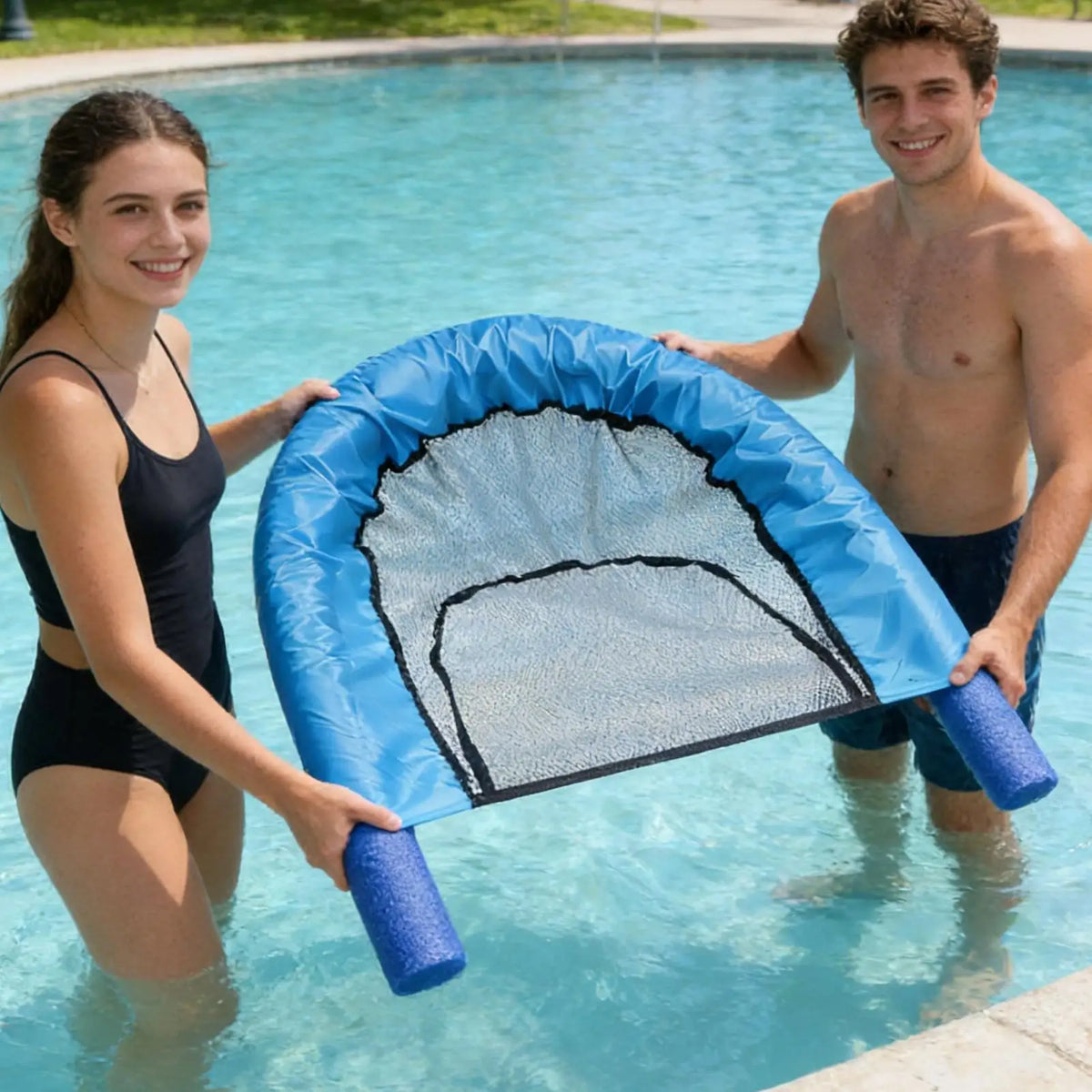 Pool Noodle Chair – Mesh Floating Lounge for Pool, Beach & Lake Pool Float Lounger Axl