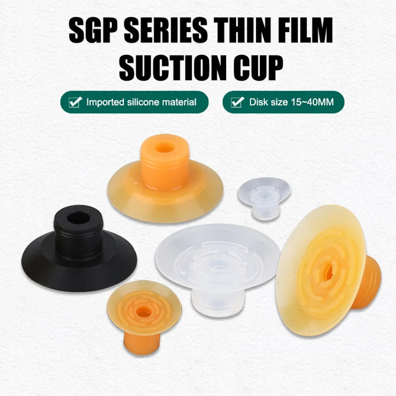 5-Pack SGP Pneumatic Vacuum Suction Cups – Silicone Industrial Vacuum Suction Cups Axl