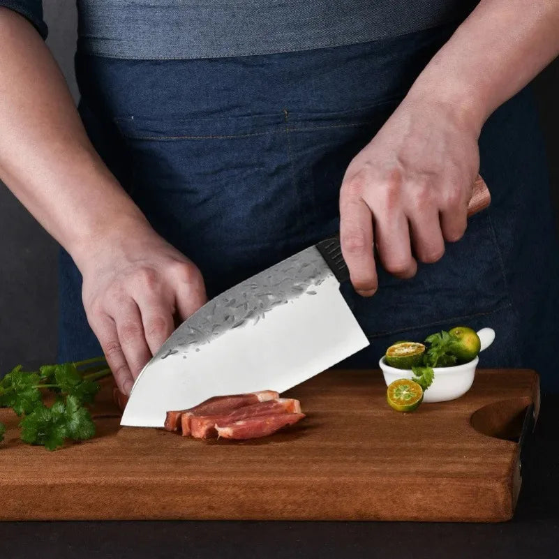 InLeung Handmade Forged Boning Knife – Wood Handle Chef Knife Boning Knife Axl