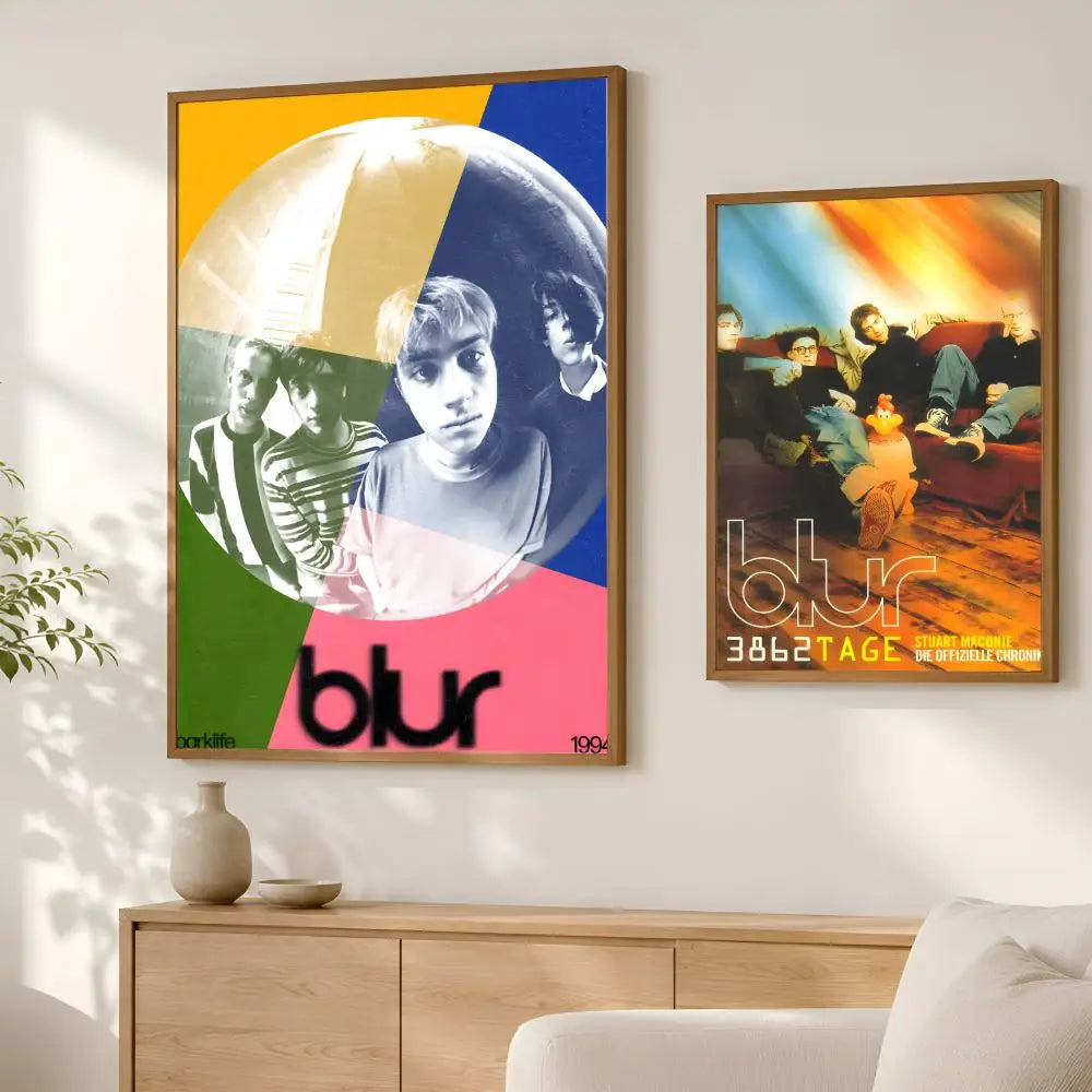 Blur Band HD PVC Self-Stick Wall Art Poster | Waterproof Decor Wall Art Poster Axl