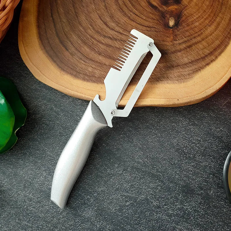 3-in-1 Stainless Steel Vegetable Peeler & Slicing Knife Vegetable Peeler Axl