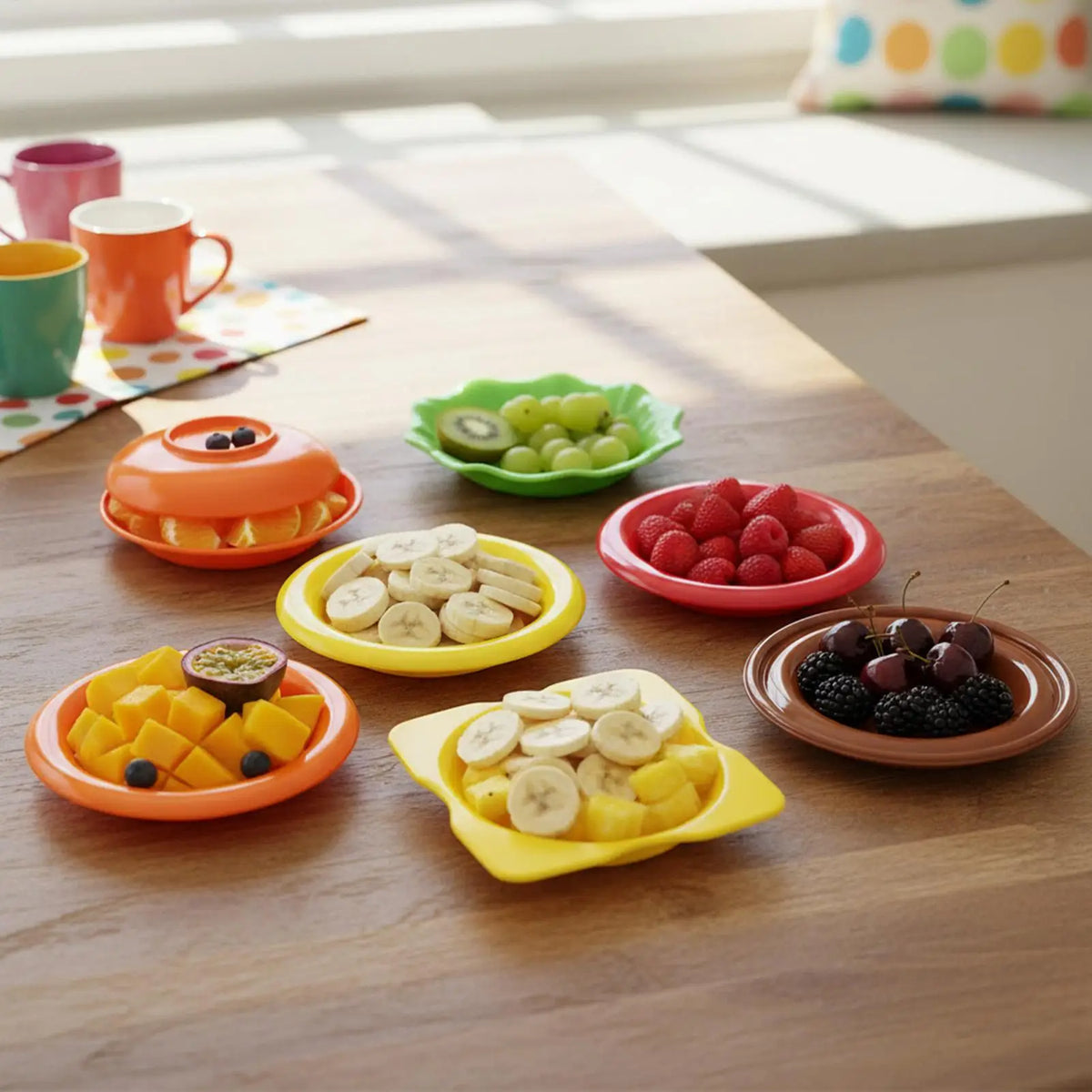 Stackable Condiment Bowls Set of 6 – Dipping Sauce Plates Condiment Dipping Bowls Axl