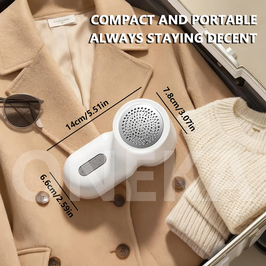 ONEKA LED Fabric Shaver & Lint Remover – Rechargeable Defuzzer Fabric Lint Shaver Axl