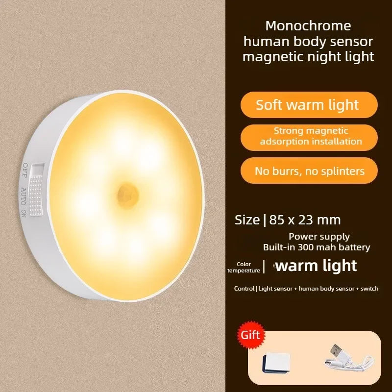 USB Rechargeable Motion Sensor LED Night Light | Cabinet & Stairs Motion Sensor Night Light Axl