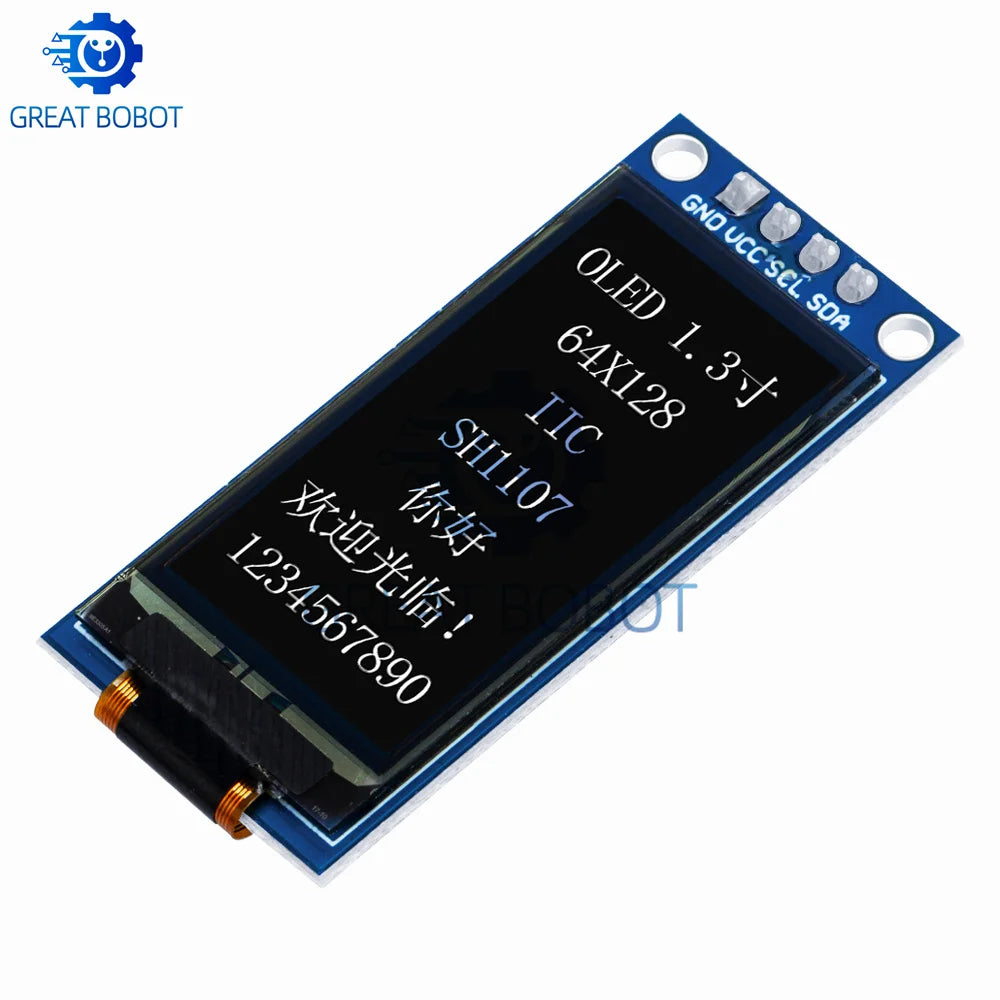 1.3" SH1107 OLED Display Module 128×64 for Arduino OLED Display Module Axl