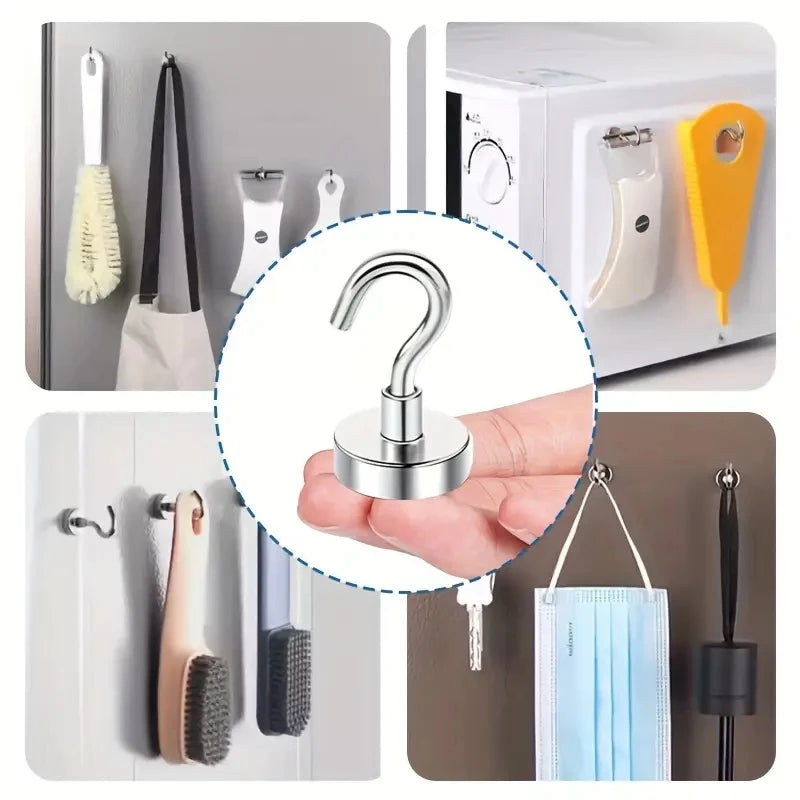 Heavy Duty Magnetic Wall Hooks – No Drill Kitchen & Bathroom Magnetic Wall Hooks Axl