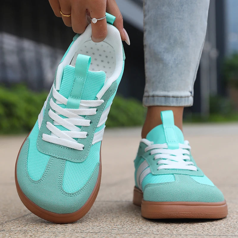 ZULIWAGN Women's Lightweight Striped Sneakers | Plus Size Women's Sneakers Axl
