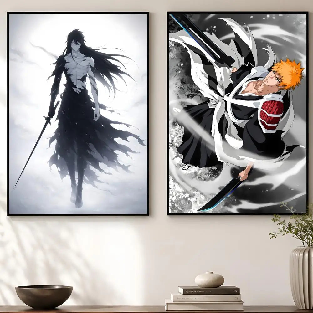 Ichigo Kurosaki Anime Wall Poster – HD Self-Adhesive Art Print Anime Wall Poster Axl