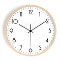 Nordic Wood Wall Clock – Silent Quartz Modern Home Decor Wall Clock Axl F 14 inch