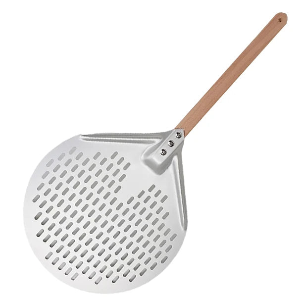 12/14 Inch Perforated Pizza Turning Peel | Anodized Aluminum Pizza Peel Axl 14inch