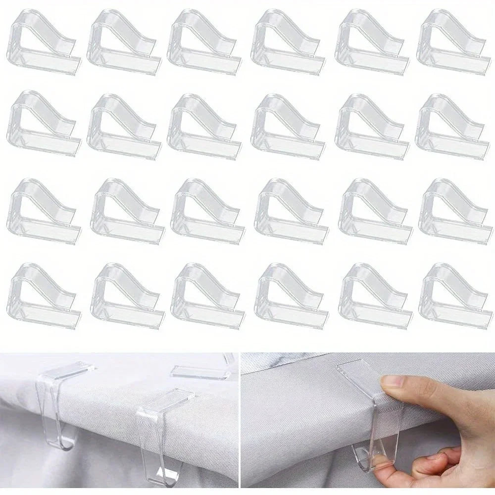 Clear Plastic Tablecloth Clips – Hold Down Clips 4 or 8 Pcs Tablecloth Clips Axl