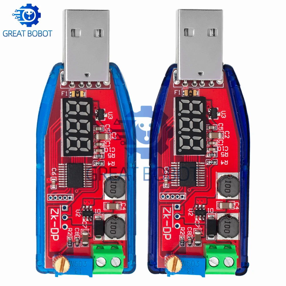 USB DC-DC Buck Boost Converter 5V to 1–24V Voltage Regulator Voltage Regulator Module Axl