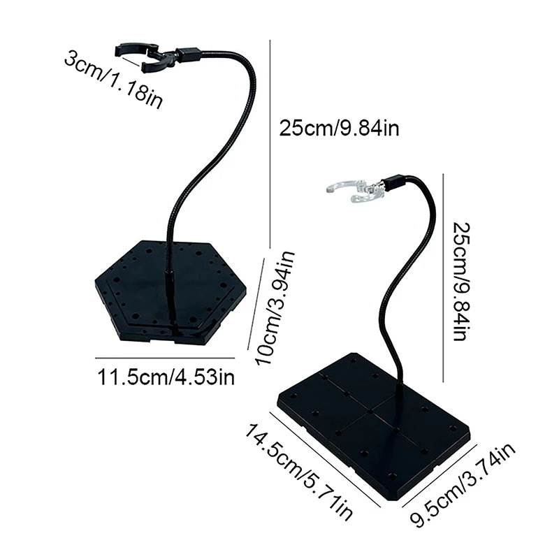 Action Figure Display Stand – Adjustable PVC Snake Bracket Figure Display Stand Axl