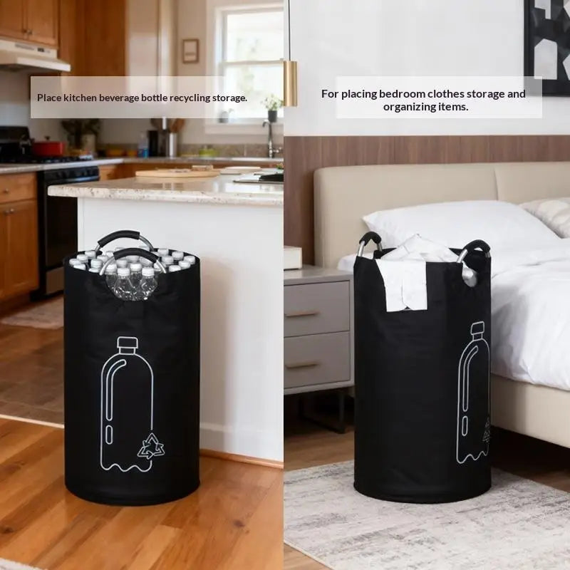 82L Folding Storage Basket – Portable Recycle Bin & Organizer Folding Storage Basket Axl