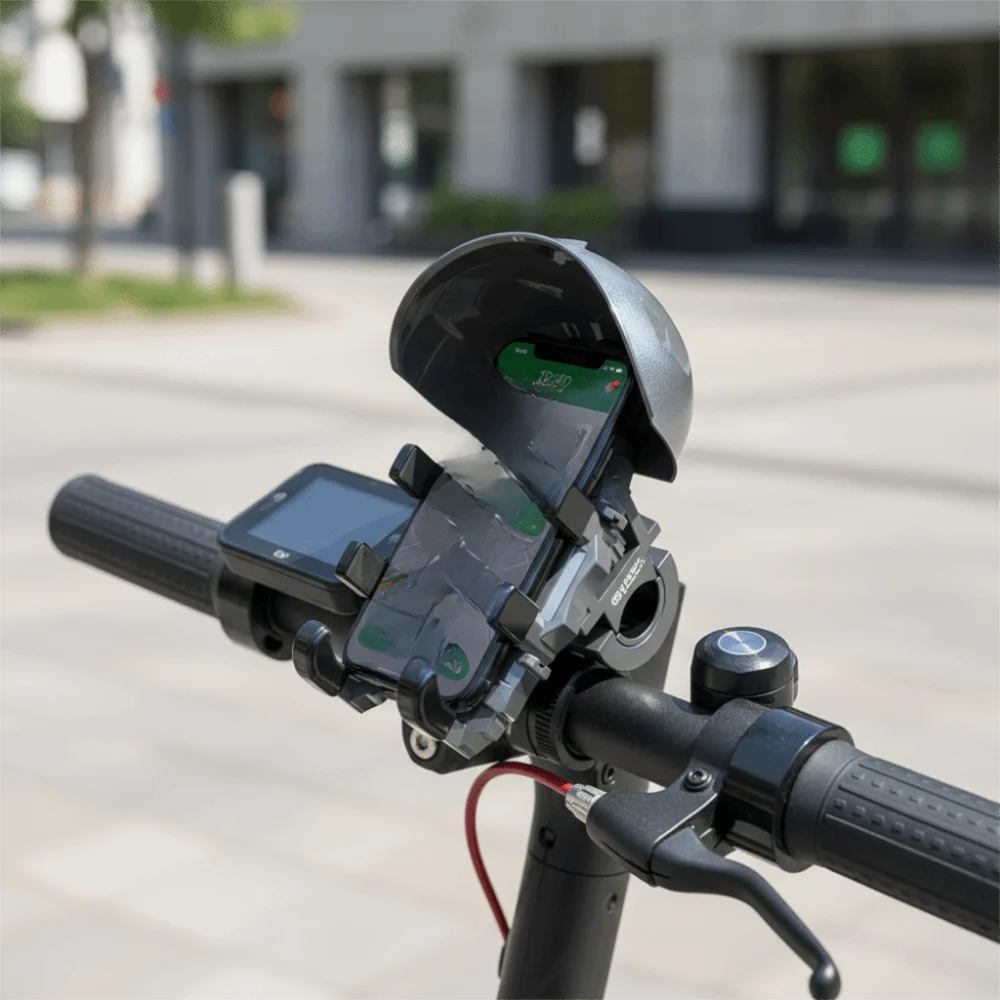 Rotatable Motorcycle Phone Holder – Waterproof Sunshade Mount Motorcycle Phone Mount Axl