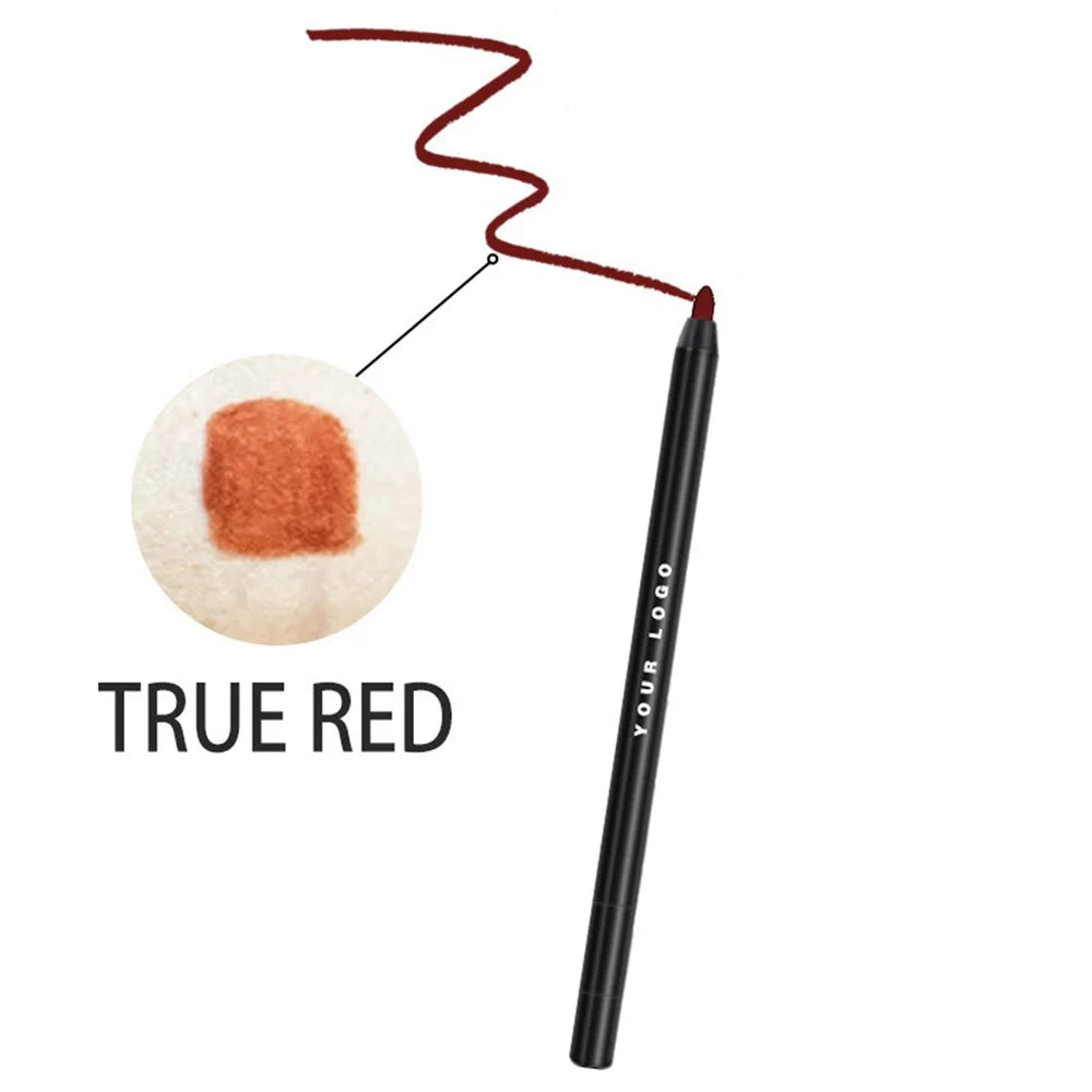 Waterproof Gel Eyeliner Pencil with Built-In Sharpener | Vegan Gel Eyeliner Pencil Axl Black Pencil 04 5pcs with logo