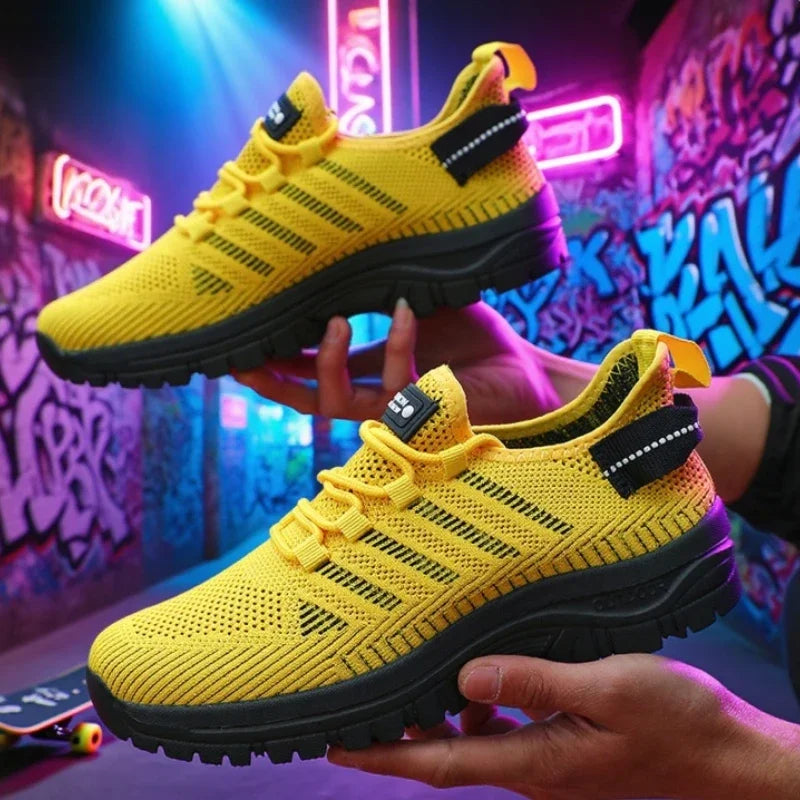 ZULIWAGN Men's Lightweight Mesh Running Sneakers | Sizes 36–46 Men's Running Sneakers Axl YELLOW 41
