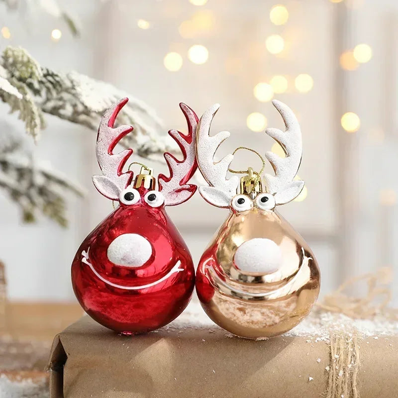 Christmas Deer Antler Hanging Ornaments – Xmas Tree Decor Christmas Ornaments Axl