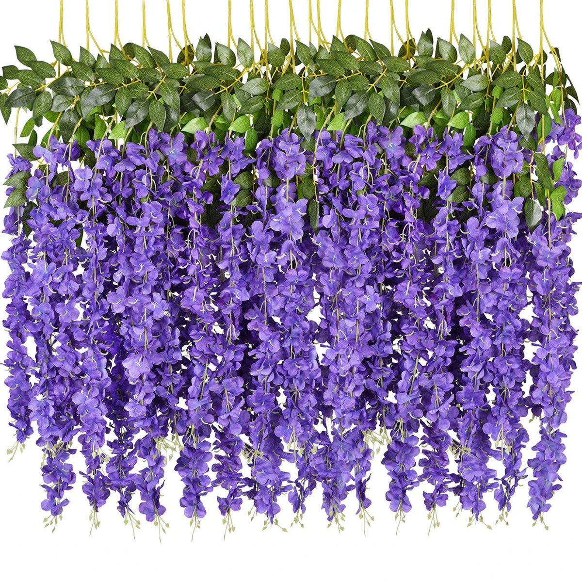 Silk Orchid Flower Garland – Wedding, Party & Home Wall Decor Artificial Flower Garland Axl PURPLE 3pcs