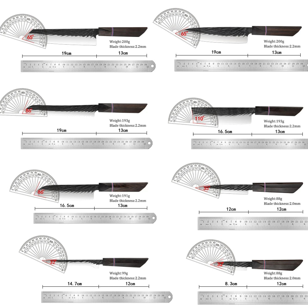 XITUO 1–8 Pc Japanese High Carbon Steel Chef Knife Set Chef Knife Set Axl