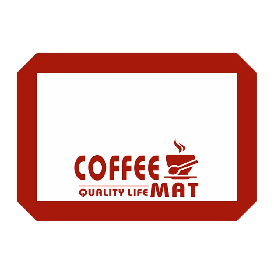 Silicone Coffee Mat – Bar Mat for Countertops & Coffee Makers Kitchen Counter Mat Axl Red - 30x21cm