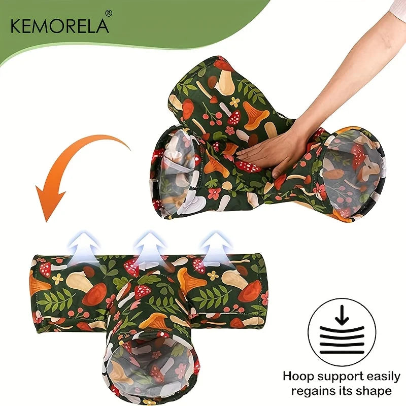KEMORELA Foldable Guinea Pig Tunnel – Washable Pet Hideout Small Pet Tunnel Axl