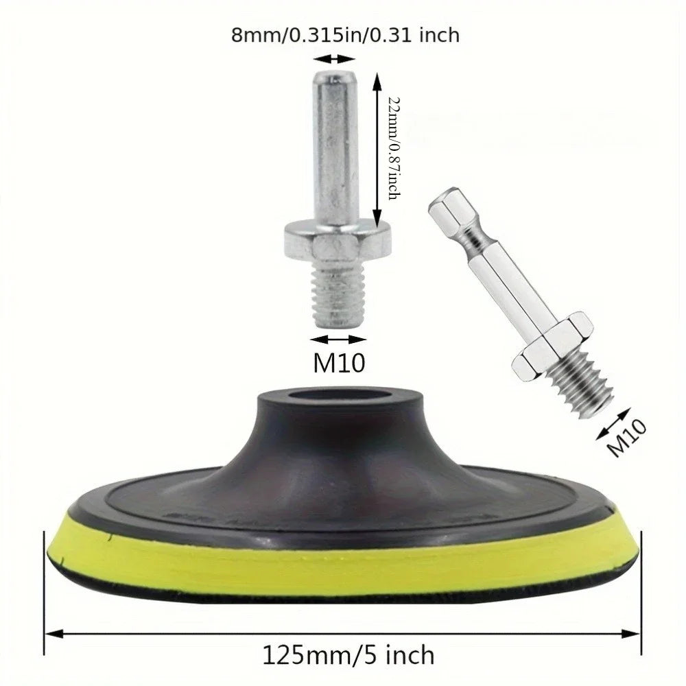 Sanding Pad & Hex Drill Adapter for Grinders & Polishers Sanding Pad Adapter Axl