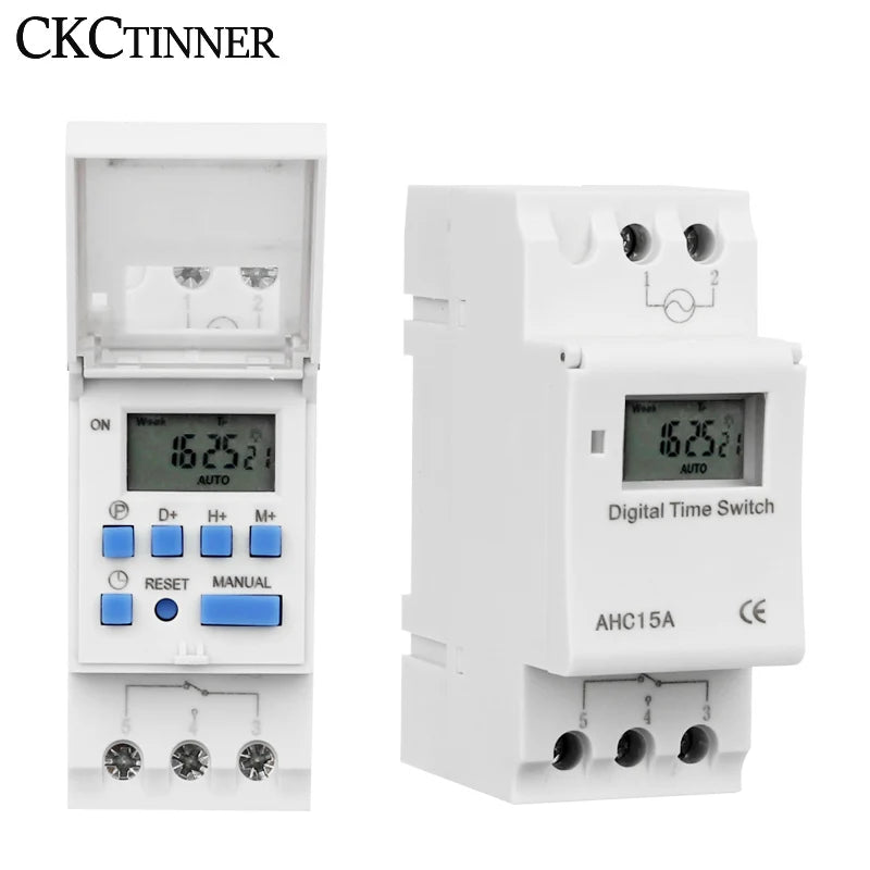 AHC15A LCD Programmable Timer Relay Switch 12V–220V | 16A Timer Relay Switch Axl 48V