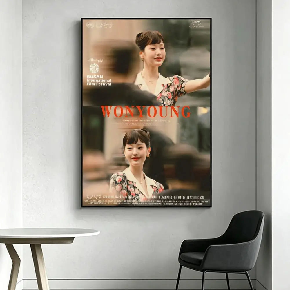 Wonyoung Kpop HD Poster – Waterproof Sticky Wall Art Decor Wall Art Poster Axl White7 15X20cmNoframe
