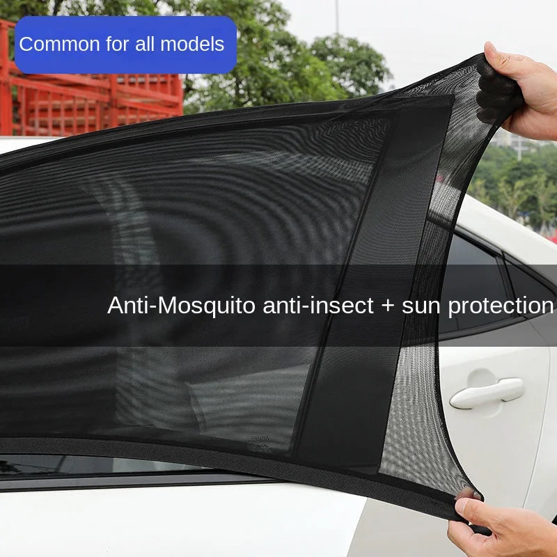 2-Pack Car Side Window Sunshade – UV Mesh Privacy Curtain Car Window Sunshade Axl